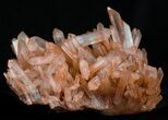 Giant Tangerine Quartz Crystal Cluster - Madagascar #32265-3